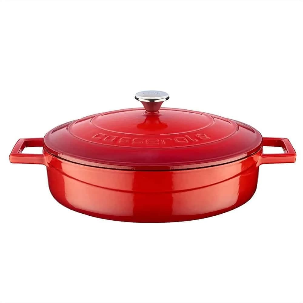 Cacerola Baja Hierro Fundido Esmaltado Lava 28 Cm — imagen 2 de 3