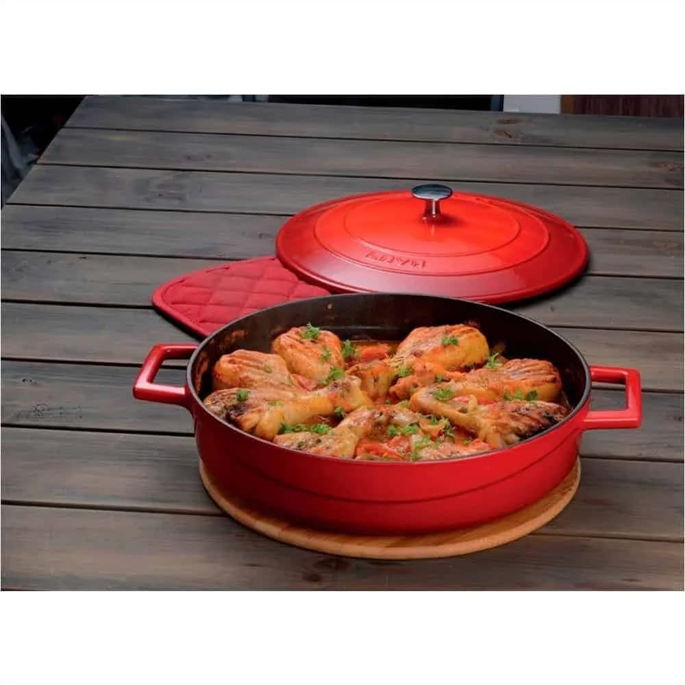 Cacerola Baja Hierro Fundido Esmaltado Lava 28 Cm — imagen 3 de 3