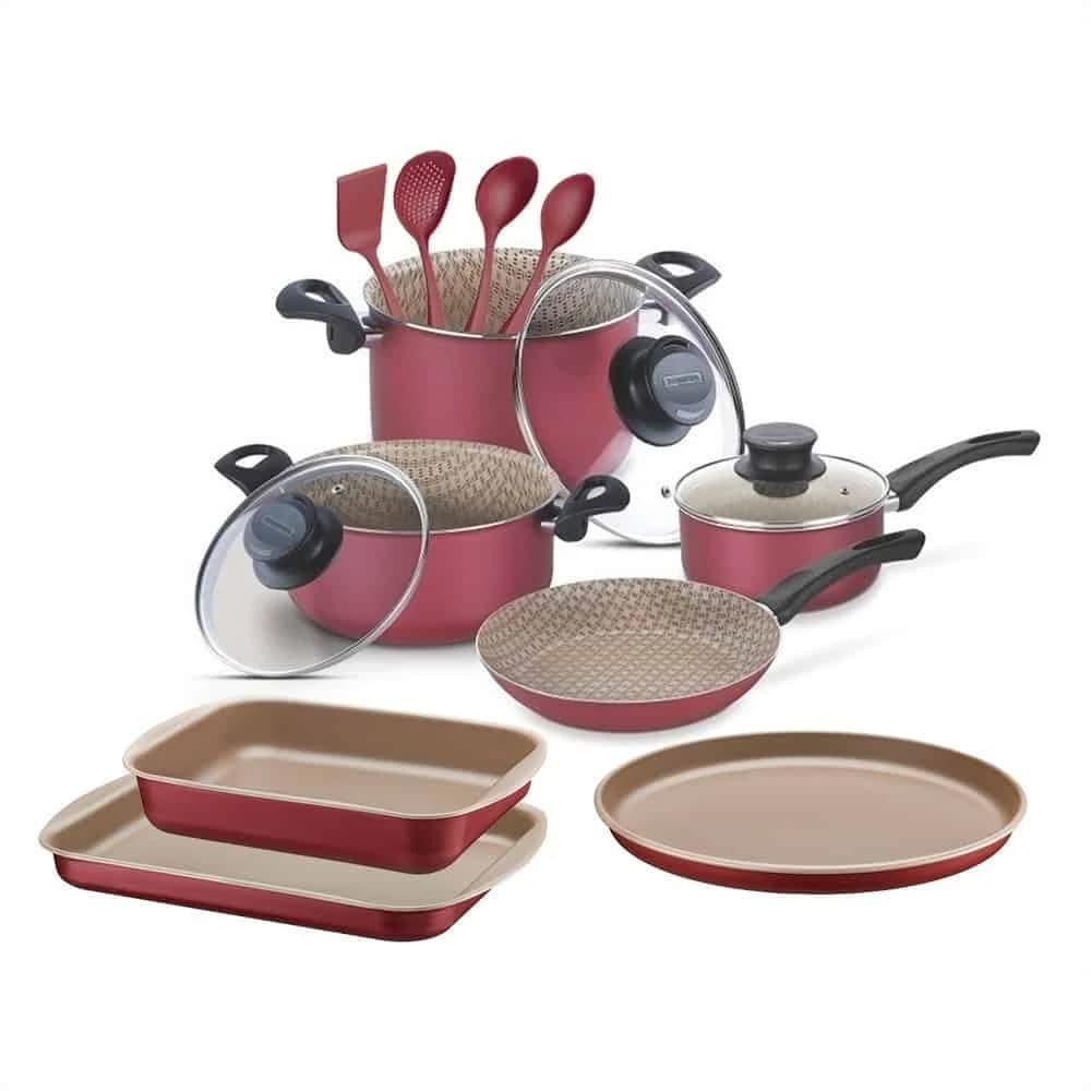 Juego De Ollas Tramontina 14 Piezas Asaderas Kit De Cocina — imagen 1 de 6