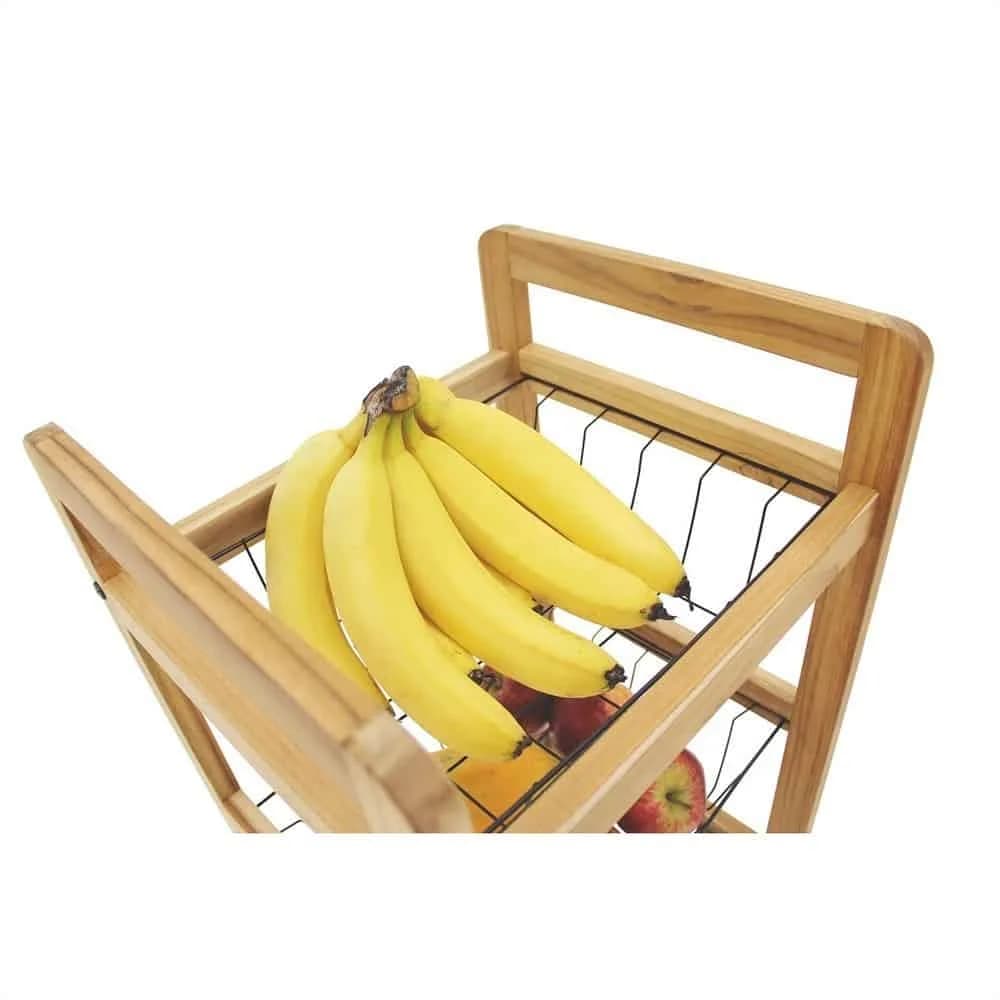 Carro Auxiliar Para Frutas Tramontina Madera Teca — miniatura 6