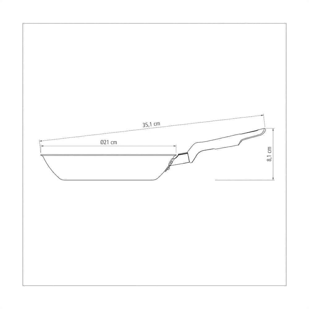 Sarten Antiadherente Tramontina Teflon 22 Cm Loreto — miniatura 3