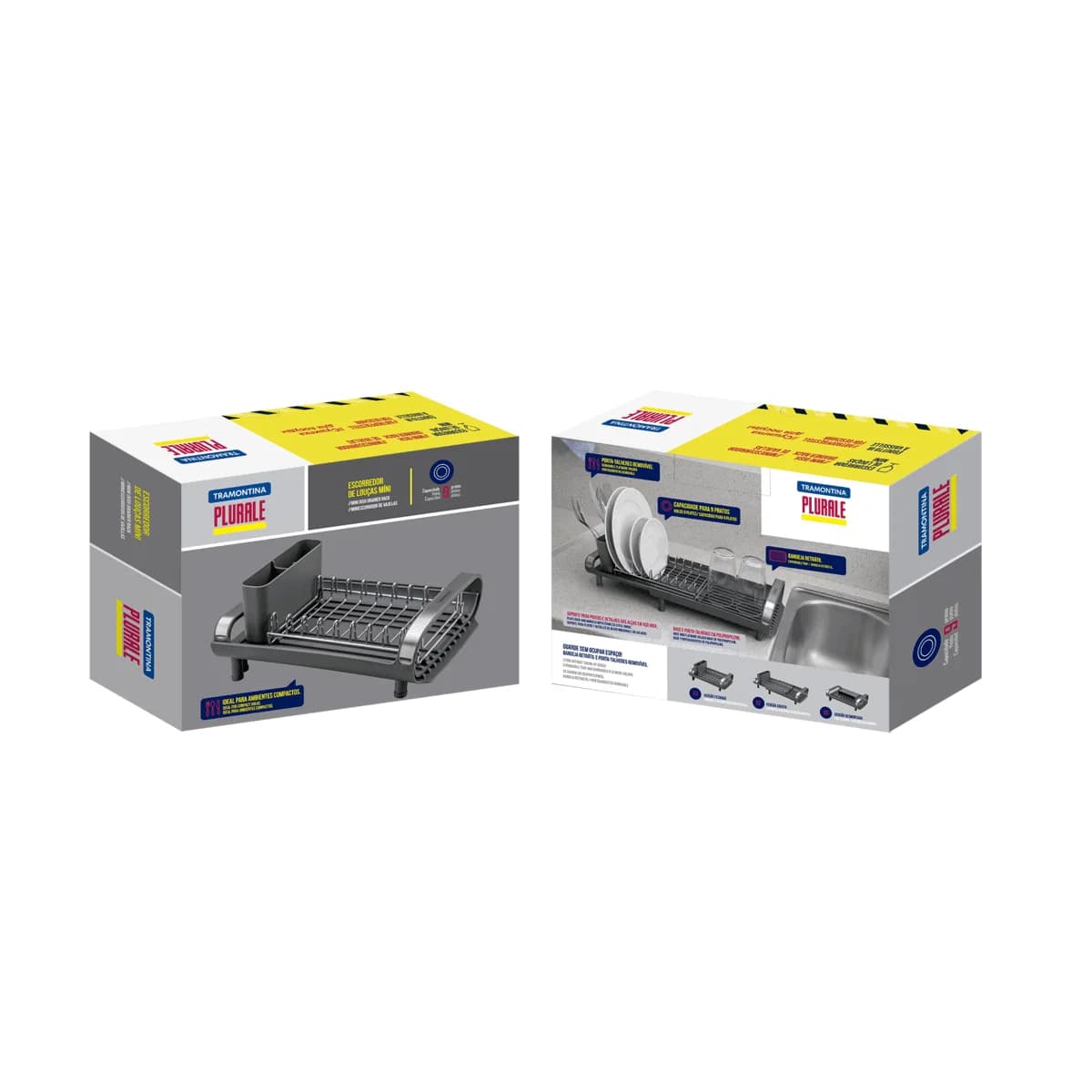 Escurridor De Vajilla Tramontina Acero Inoxidable Extensible — miniatura 3
