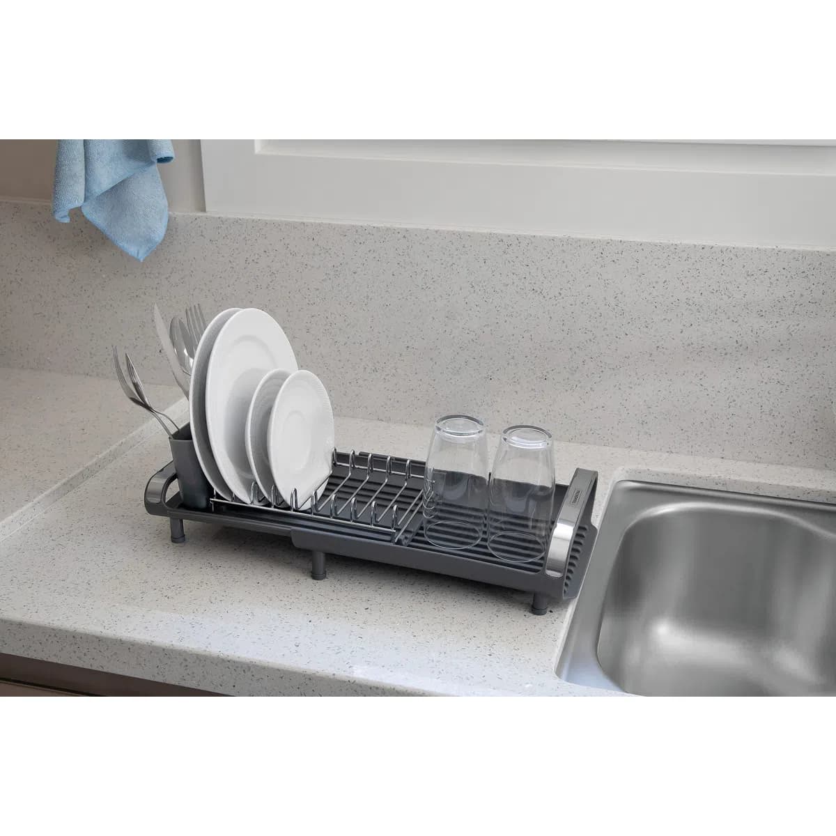 Escurridor De Vajilla Tramontina Acero Inoxidable Extensible — miniatura 5
