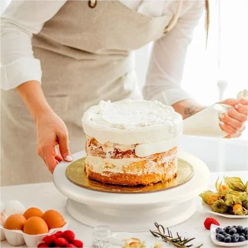 Plato Giratorio Con Pie Para Tortas Reposteria 28 Cm — miniatura 2