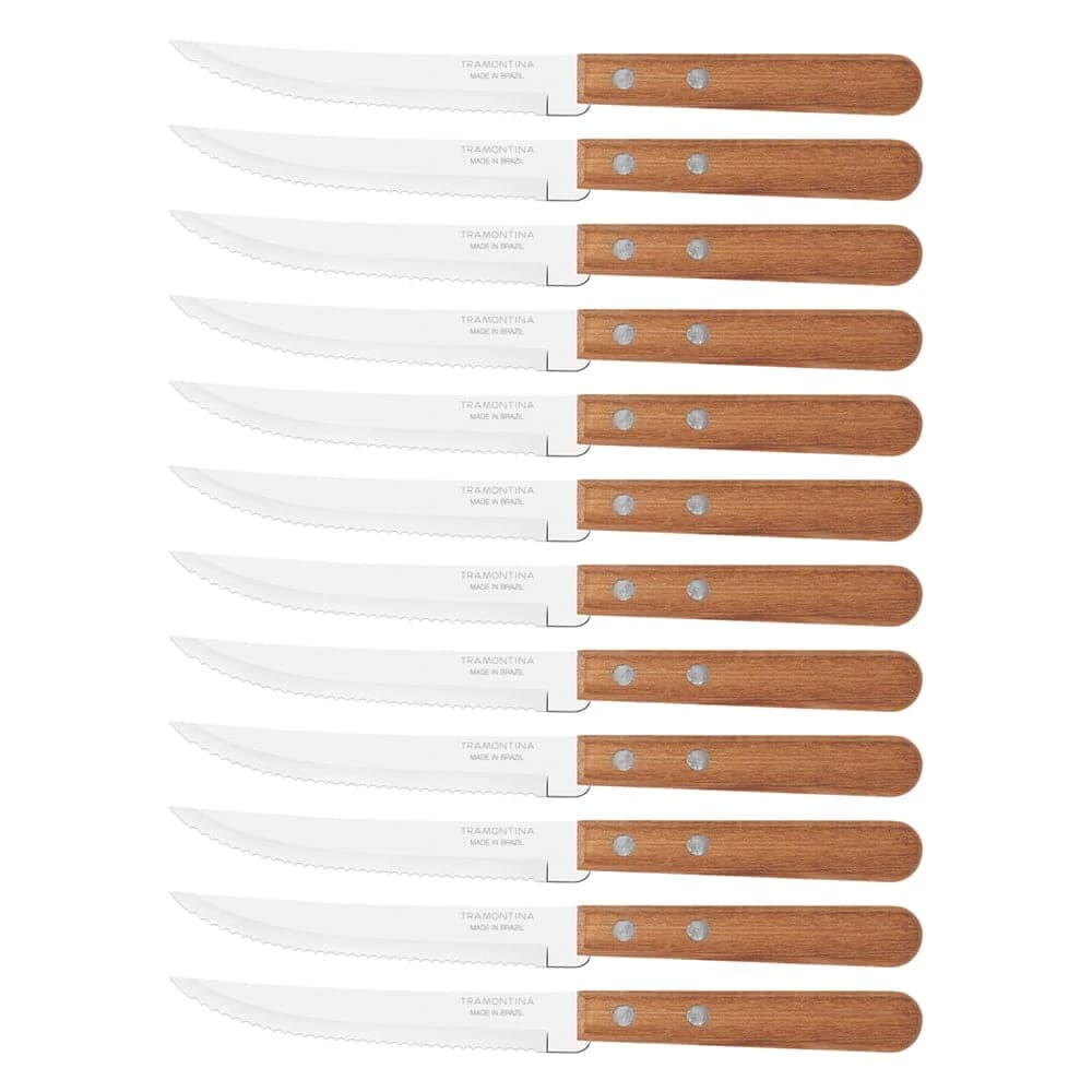 Cuchillo Tramontina Mango De Madera Dynamic X12 Unid — imagen 1 de 3