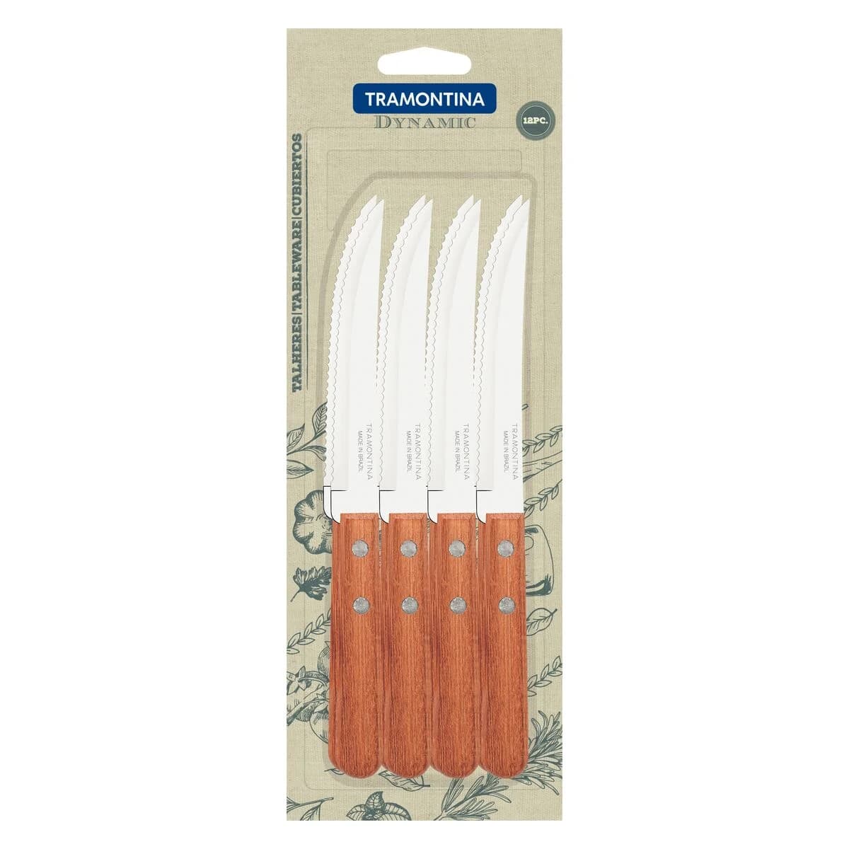 Cuchillo Tramontina Mango De Madera Dynamic X12 Unid — miniatura 2