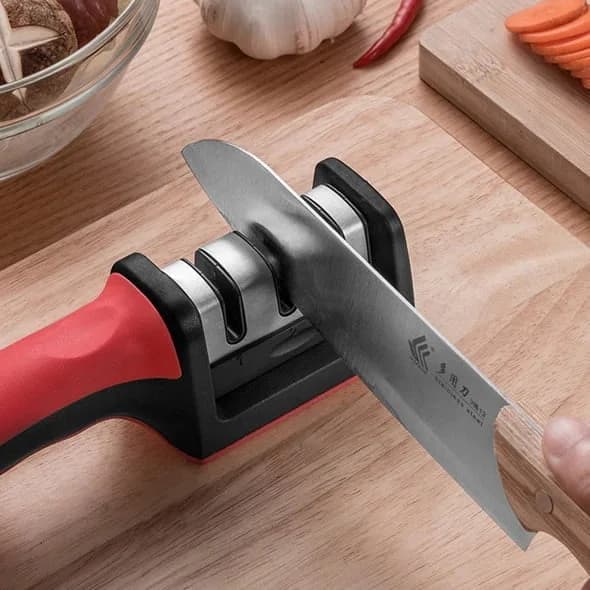 Afilador De Cuchillos Tijeras Manual Ergonomico — miniatura 3