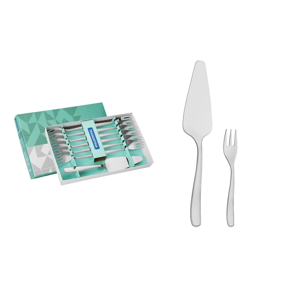 Juego De Cubiertos Tramontina Pastel Acero Inox Meresias — imagen 1 de 4