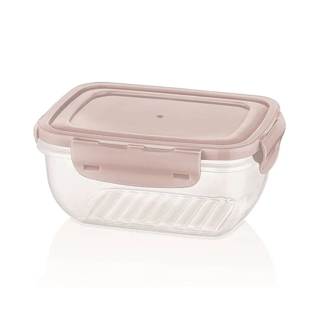 Tupper Plastico Rectangular Hermetico 1400 Ml Bager — imagen 3 de 3