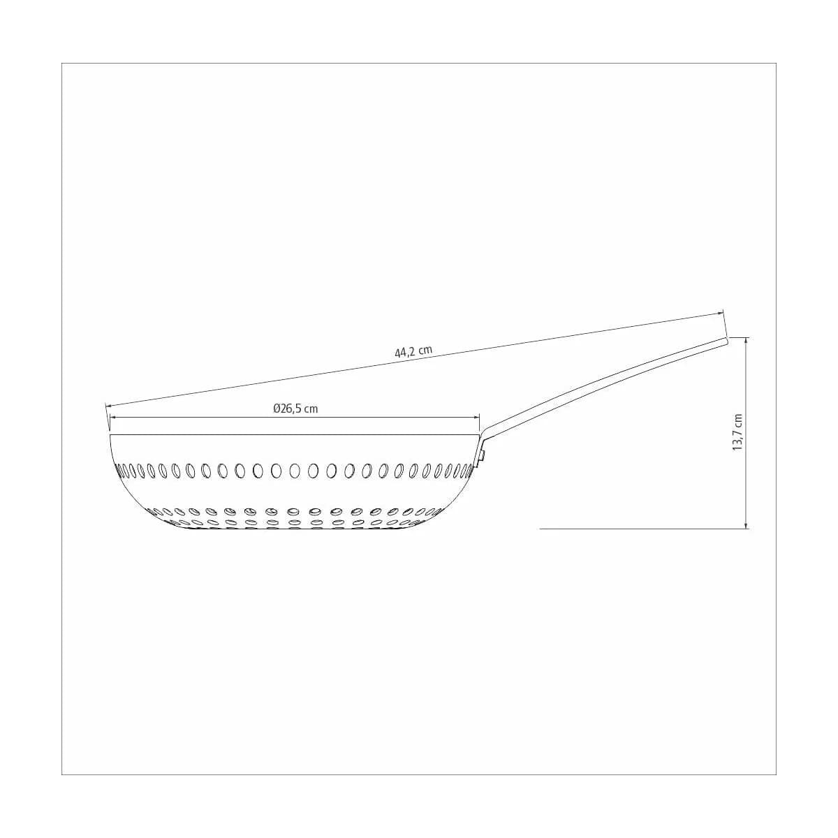 Wok Sarten Tramontina 26 Cm Para Parrilla Aluminio Anodizado — miniatura 3