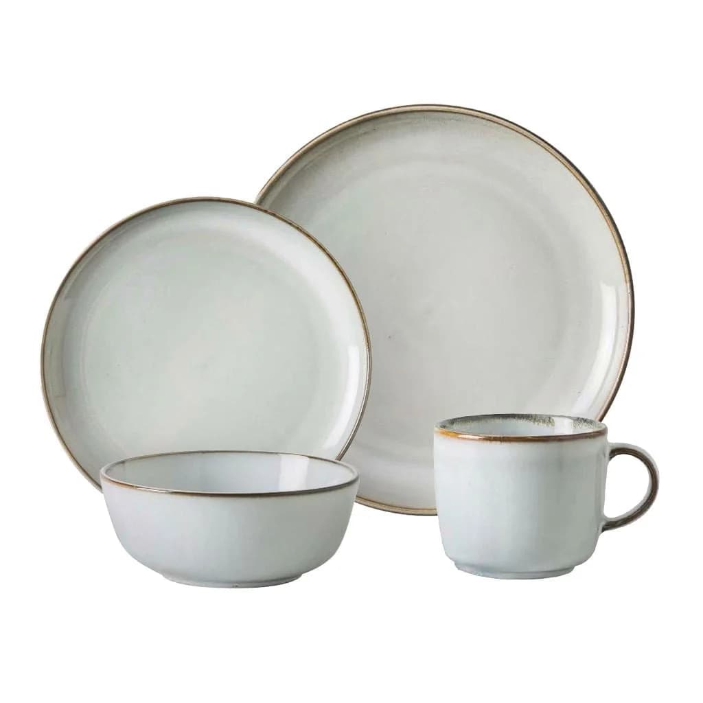 Juego De Vajilla Ceramica 16 Piezas Con Taza Organic — imagen 1 de 2