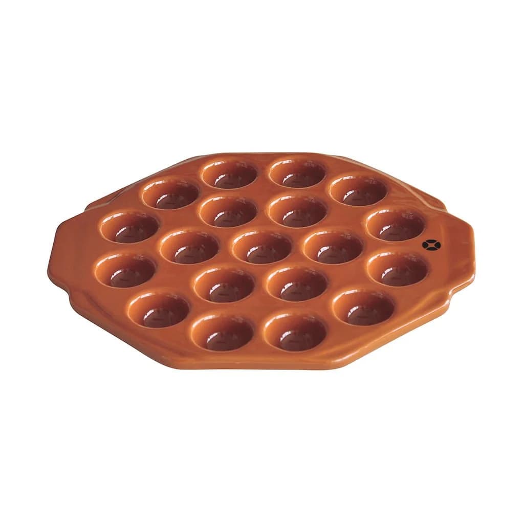 Provolonera Ceramica Terracota 26.5 Cm X 2.6 Cm 19 Porciones — imagen 1 de 1