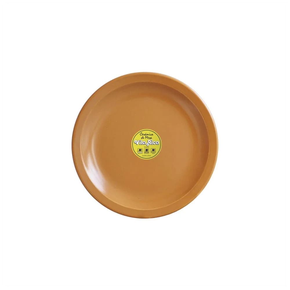 Plato Llano Ceramica 25 Cm Vila Rica Terracota X 6 Unid. — miniatura 2