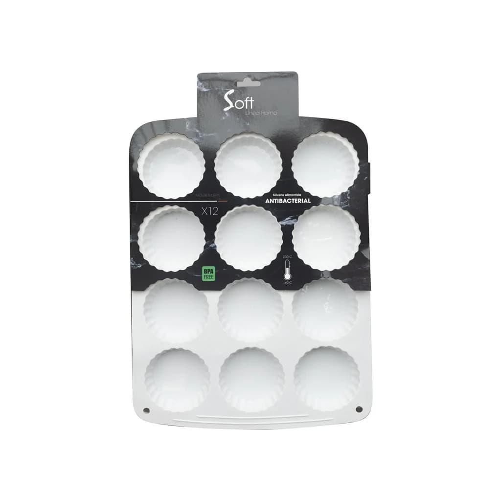 Molde De Silicona 12 Muffins 36 X 27 Cm Antibacterial — miniatura 2
