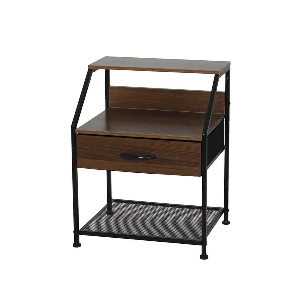 Mueble Organizador Tela Acero Y Madera Con Cesto Cajon — imagen 1 de 1