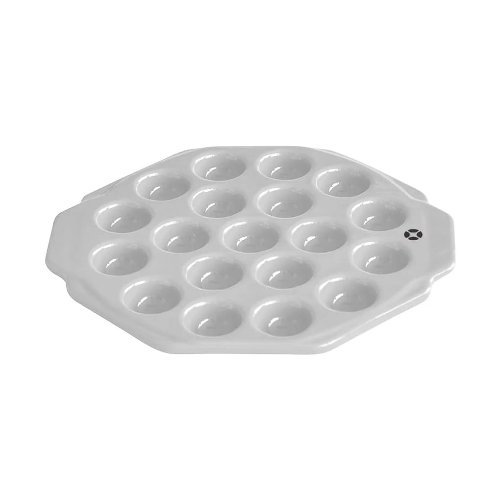 Provolonera Ceramica Blanco 26.5 Cm X 2.6 Cm 19 Porciones — imagen 1 de 1