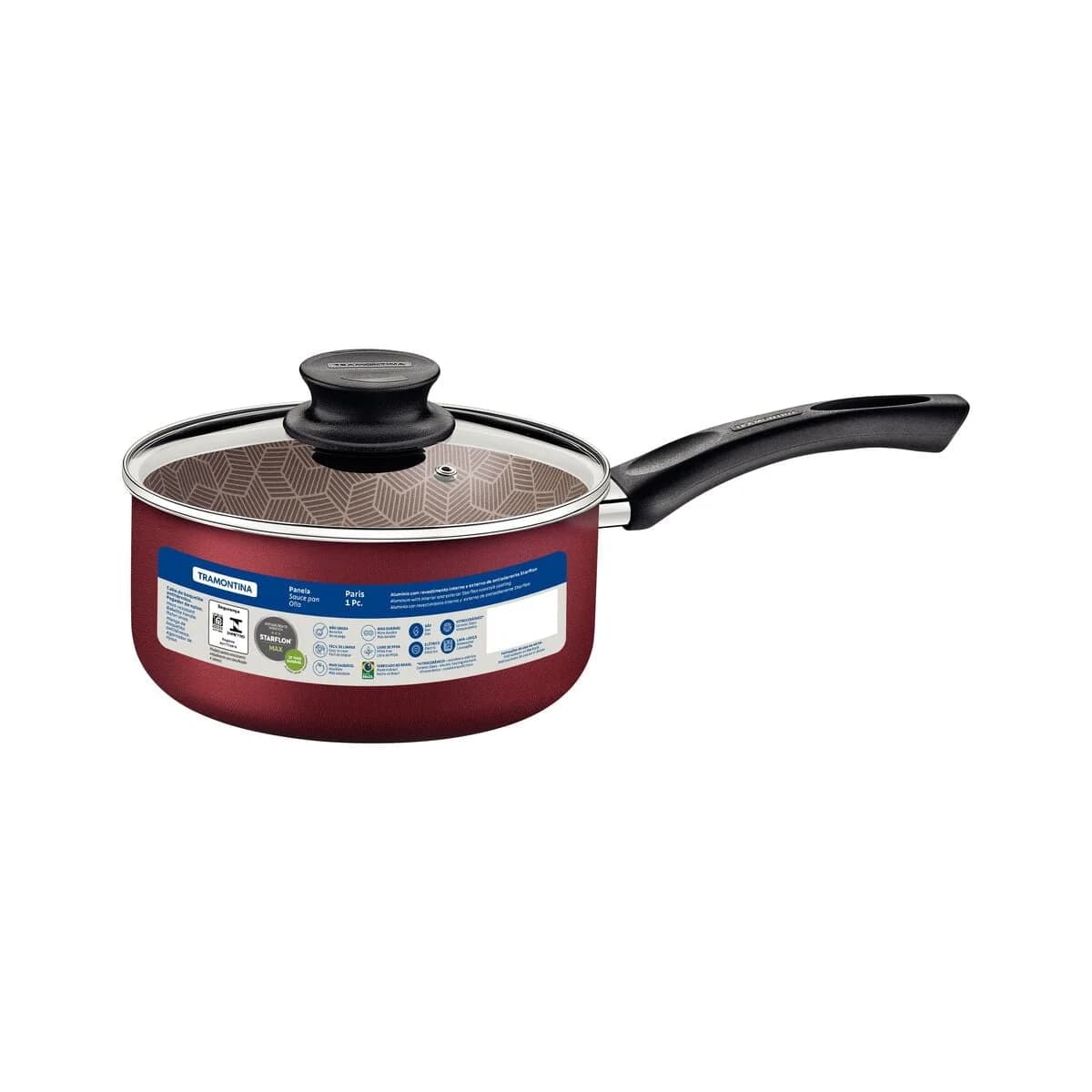 Olla Tramontina Teflon 22 Cm 3.8 Litros Antiadherente Paris — imagen 1 de 5