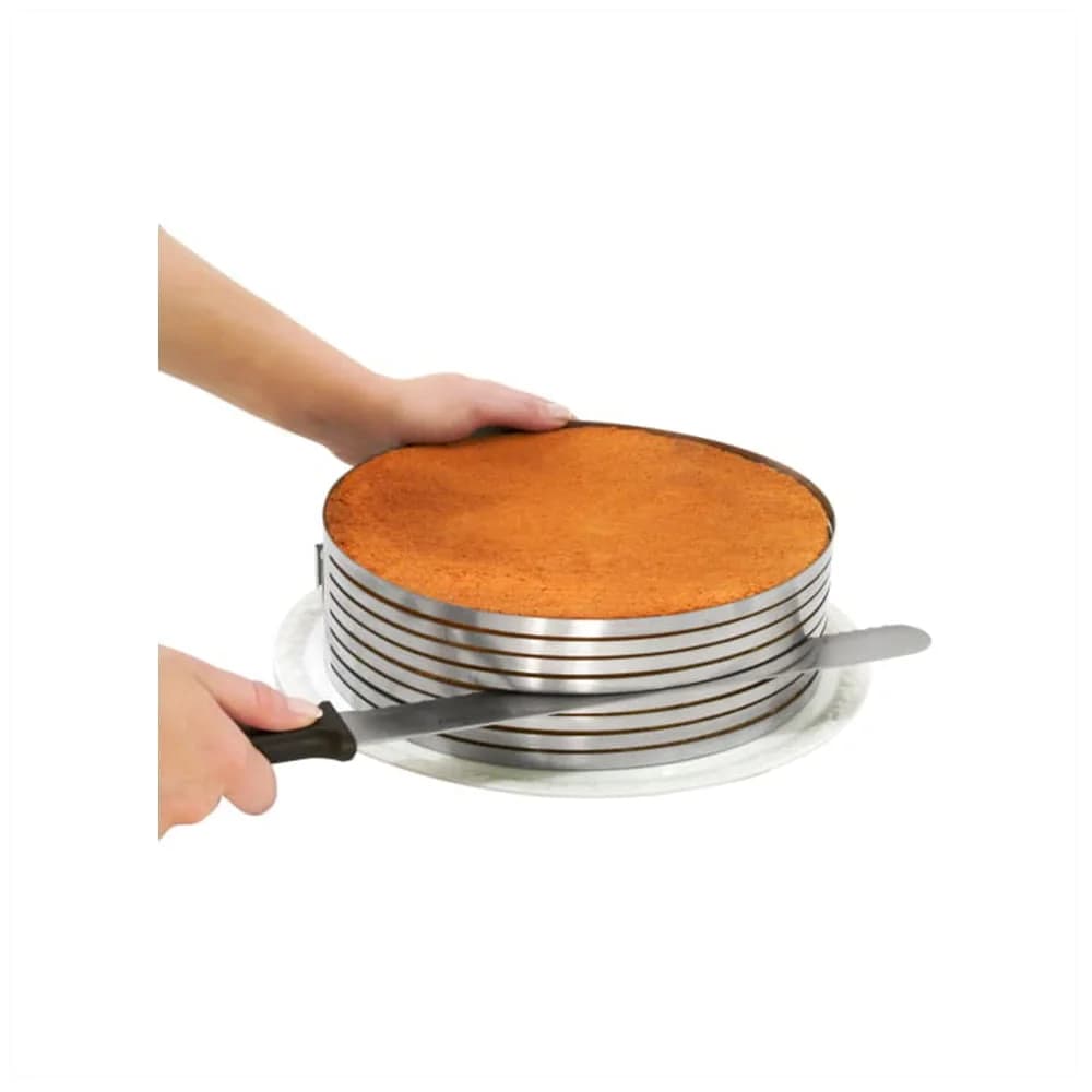 Molde De Torta Con Guia Acero Inoxidable 24 A 30 Cm — miniatura 2