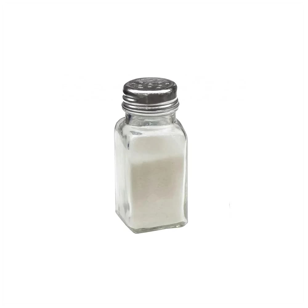 Salero Pimentero Frasco De Vidrio Tapa Cromada 4 X 9 Cm — imagen 1 de 1