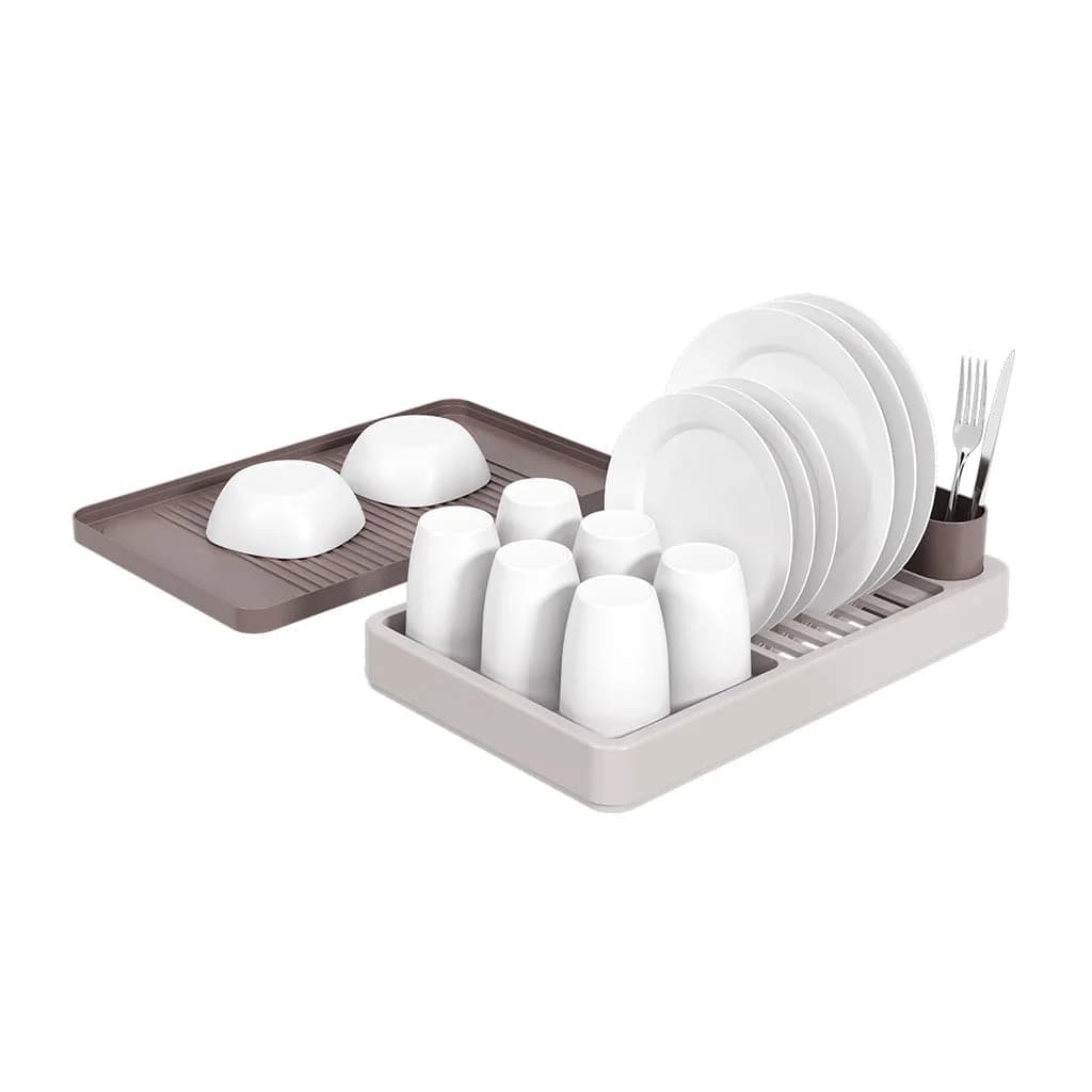 Escurridor De Vajilla Plastico Con Bandeja Coza 42 X 26 Cm — imagen 1 de 4
