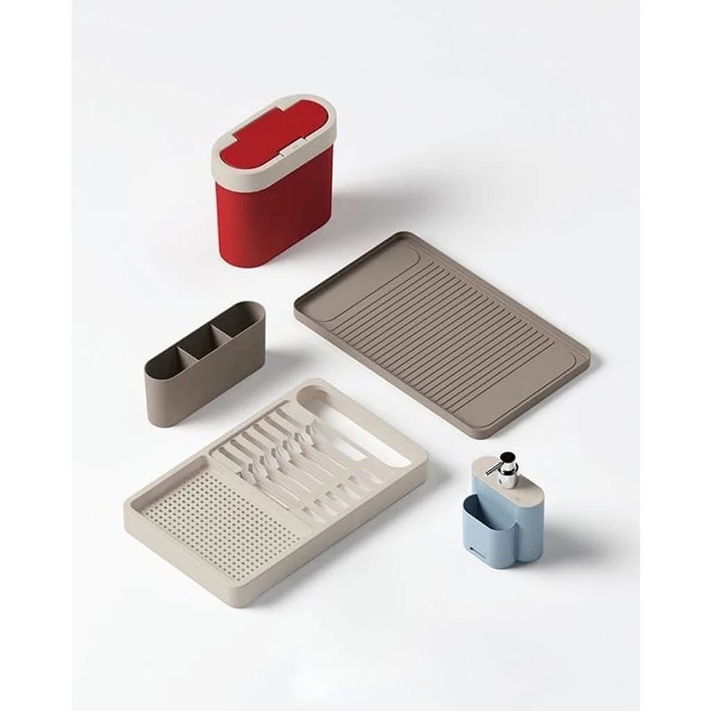 Escurridor De Vajilla Plastico Con Bandeja Coza 42 X 26 Cm — imagen 2 de 4