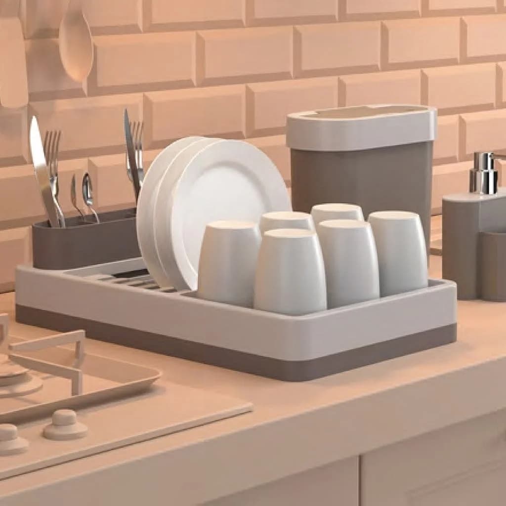 Escurridor De Vajilla Plastico Con Bandeja Coza 42 X 26 Cm — imagen 4 de 4