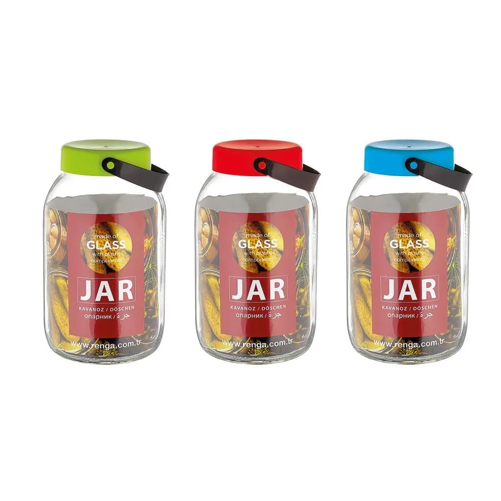 Frasco De Vidrio Con Tapa 3000 Ml 25 Cm X 14 Cm — imagen 1 de 1