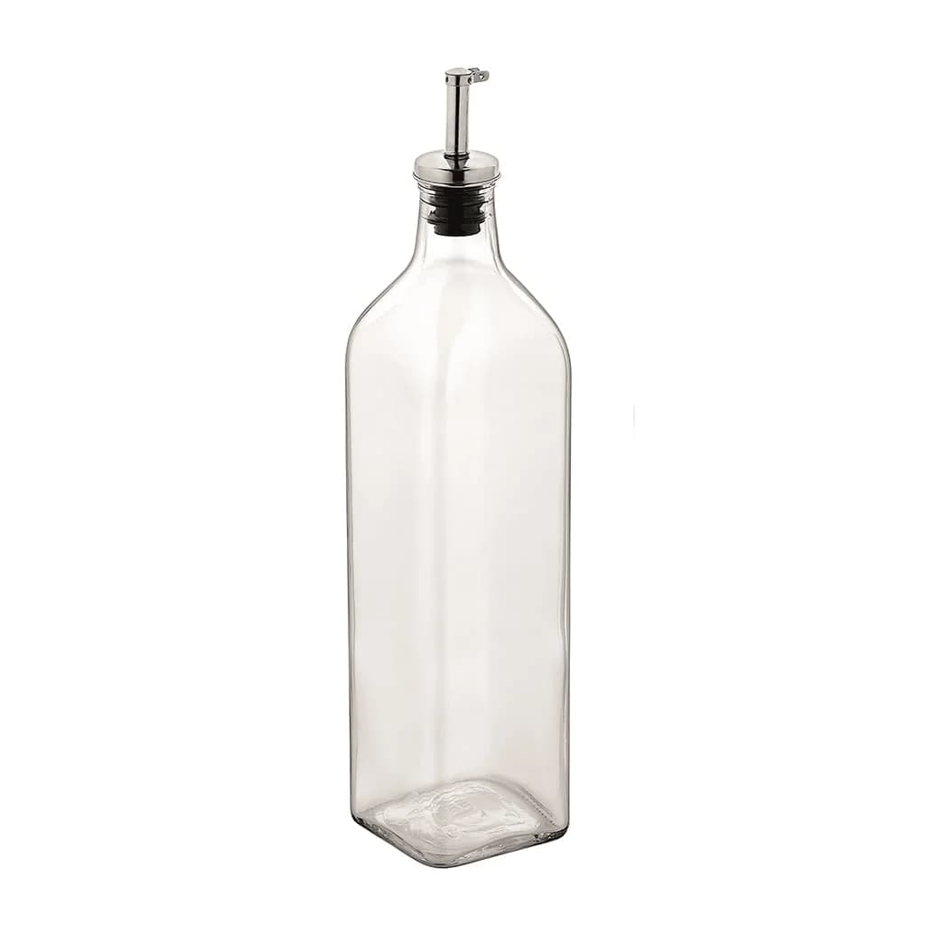 Aceitera Vinagrera 500 Ml De Vidrio Tapa Metal Renga — imagen 1 de 2