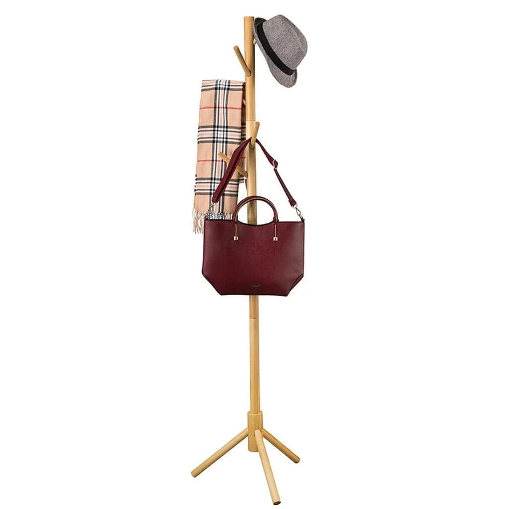Perchero De Pie Madera 8 Ganchos 175 Cm Marron — imagen 1 de 2
