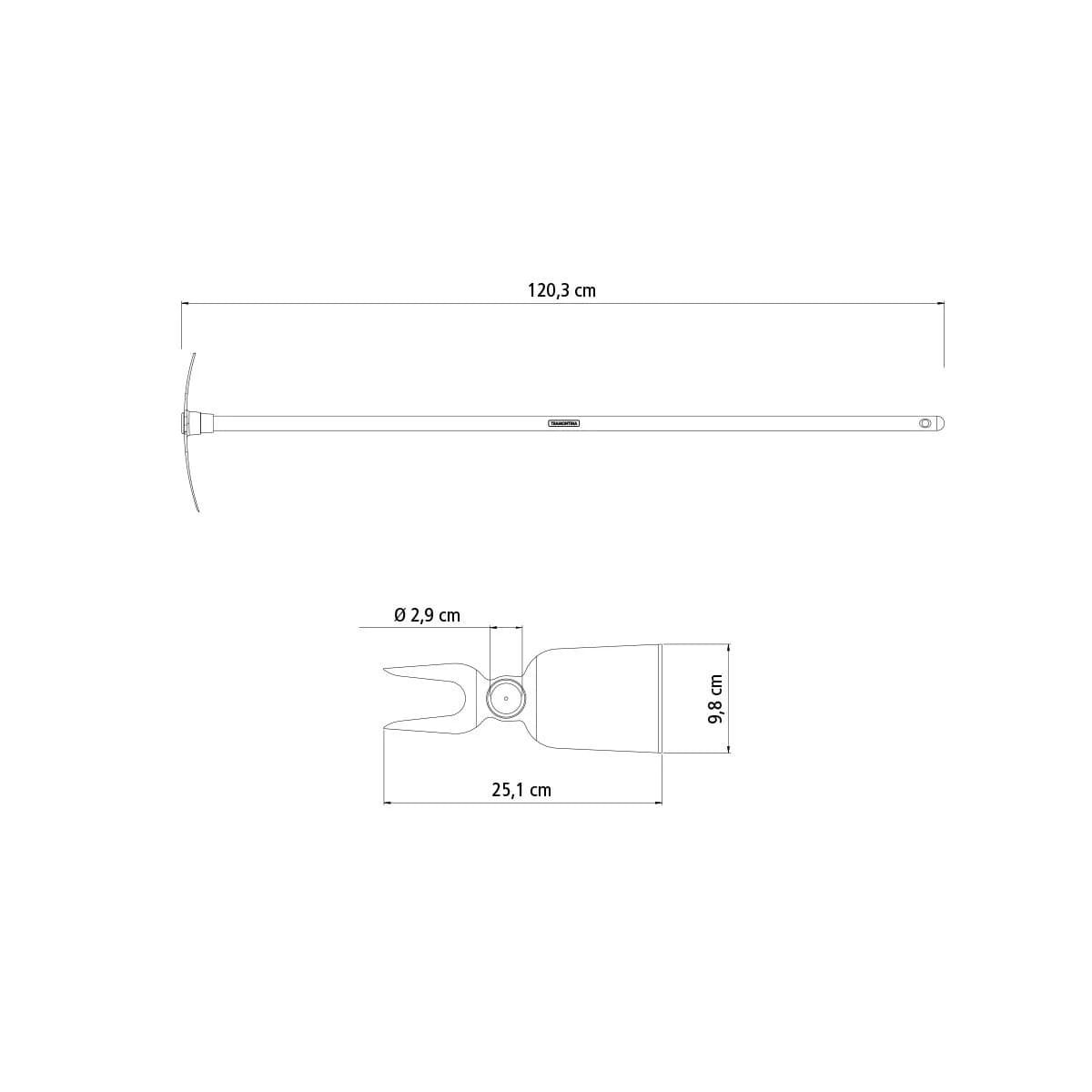 Escardillo Con Mango De Madera Jardin Tramontina 120 Cm — miniatura 3