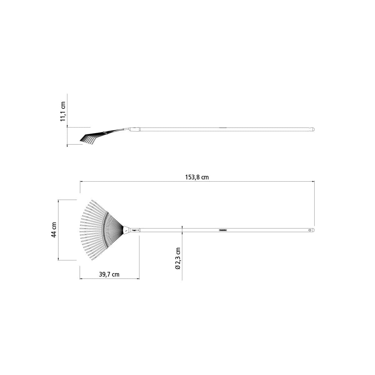 Escobilla De Metal Tramontina 22 Dientes Madera 120 Cm — miniatura 2