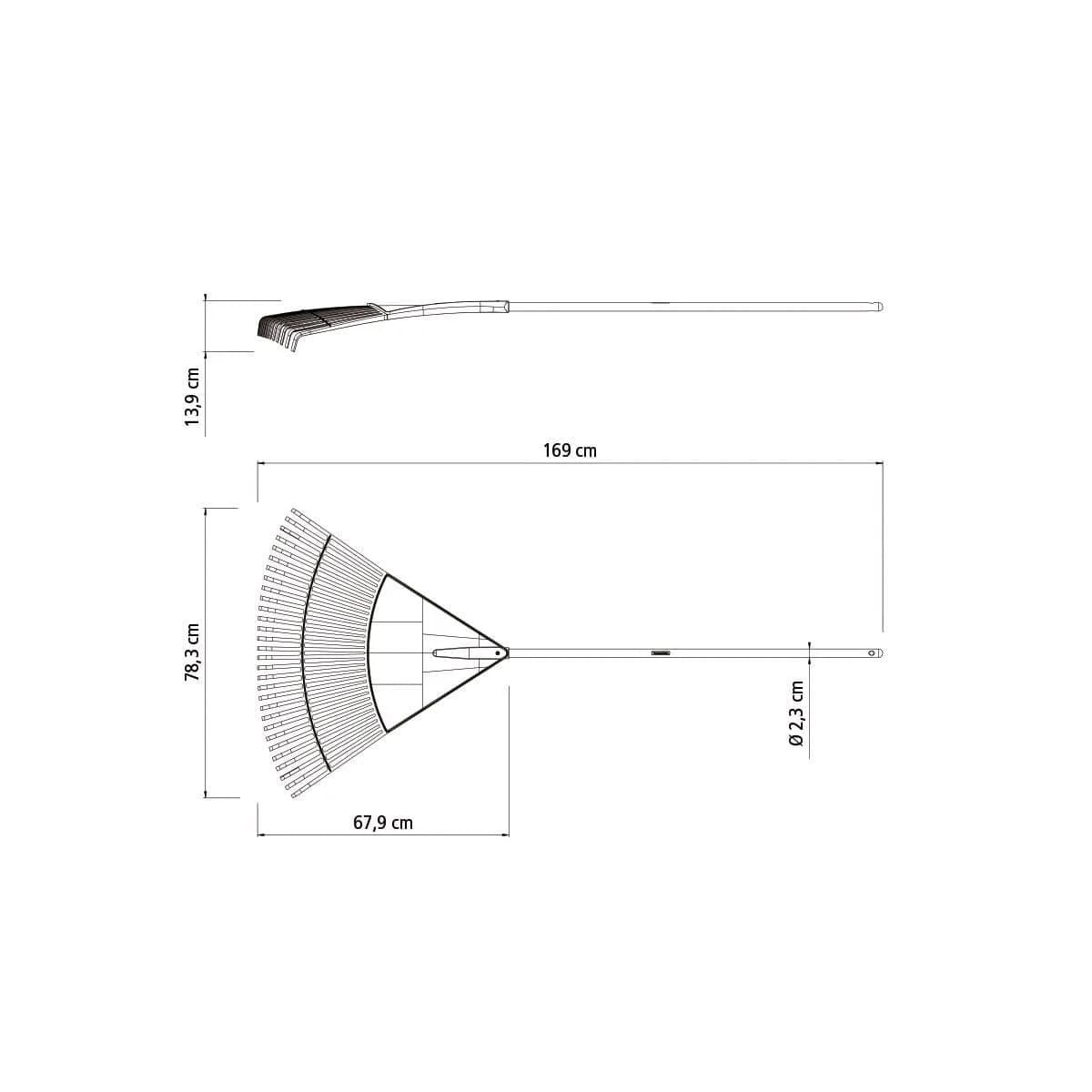 Escobilla Plastica Tramontina 30 Dientes Mango Madera — miniatura 2