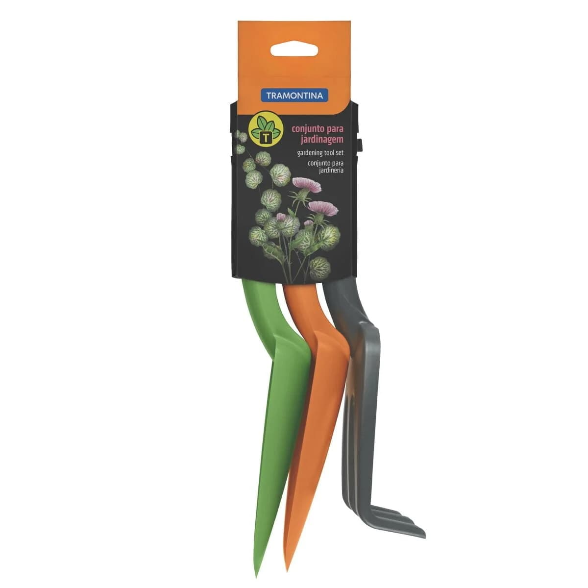 Kit Para Jardin X3 Piezas Tramontina Rastrillo Pala Cuchara — miniatura 3