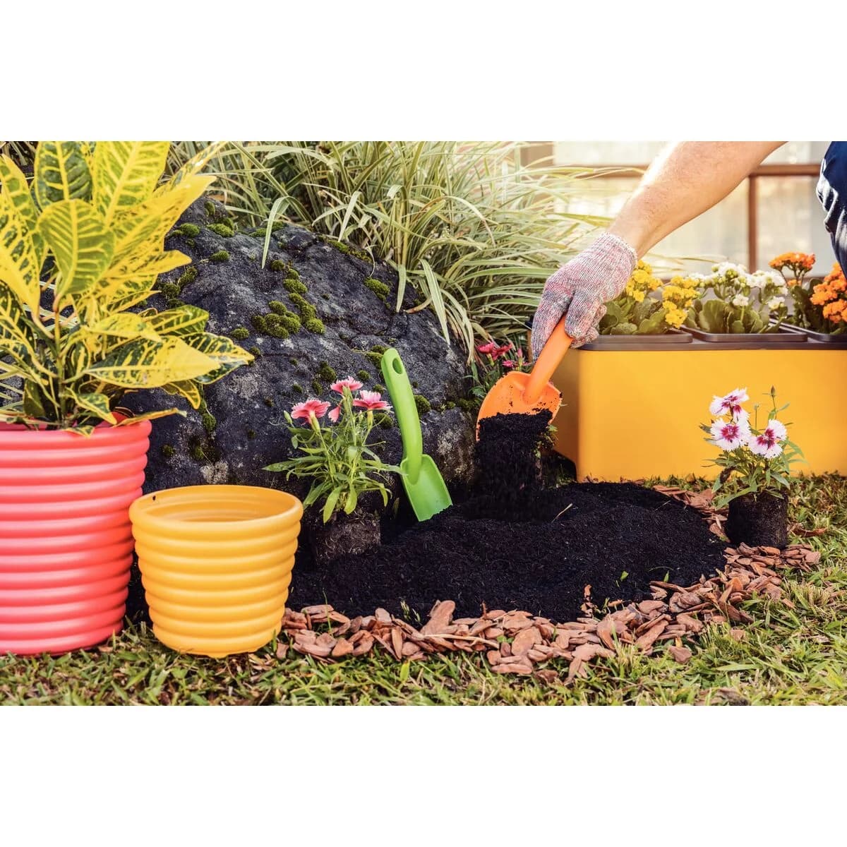 Kit Para Jardin X3 Piezas Tramontina Rastrillo Pala Cuchara — miniatura 5