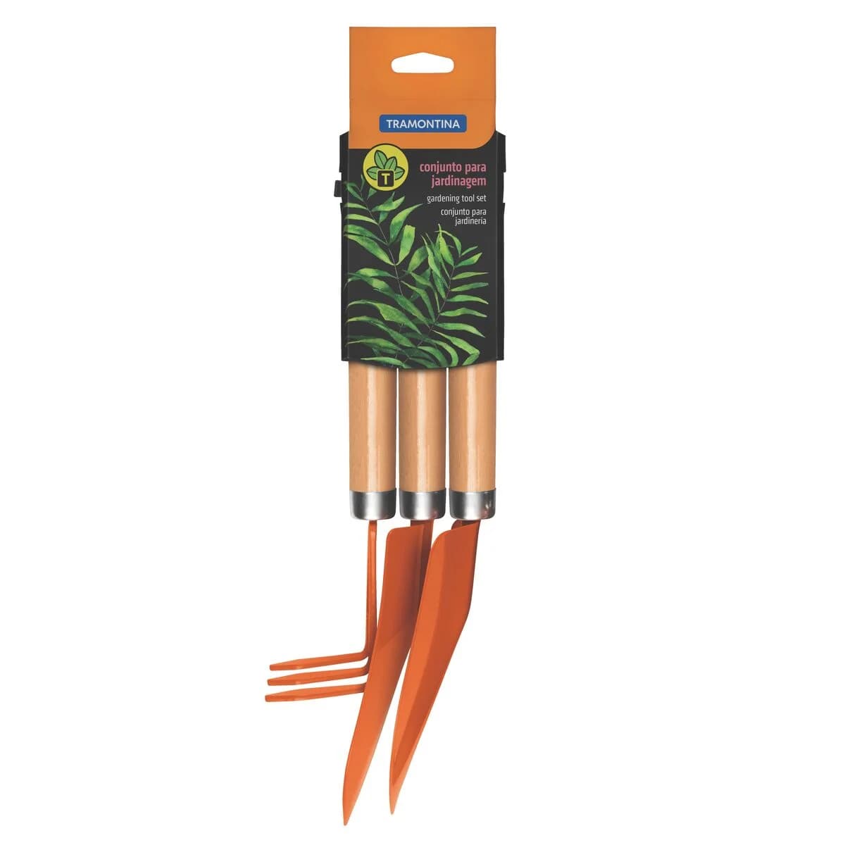 Kit Para Jardin X3 Piezas Tramontina Metal Rastrillo Pala — miniatura 4