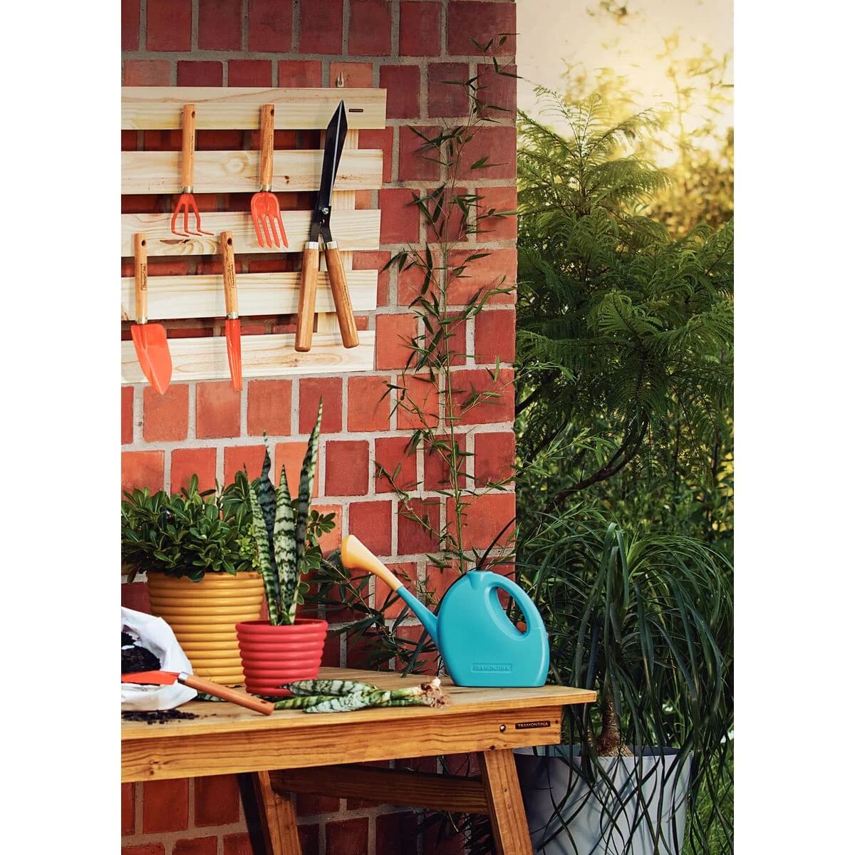 Kit Para Jardin X3 Piezas Tramontina Metal Rastrillo Pala — miniatura 6