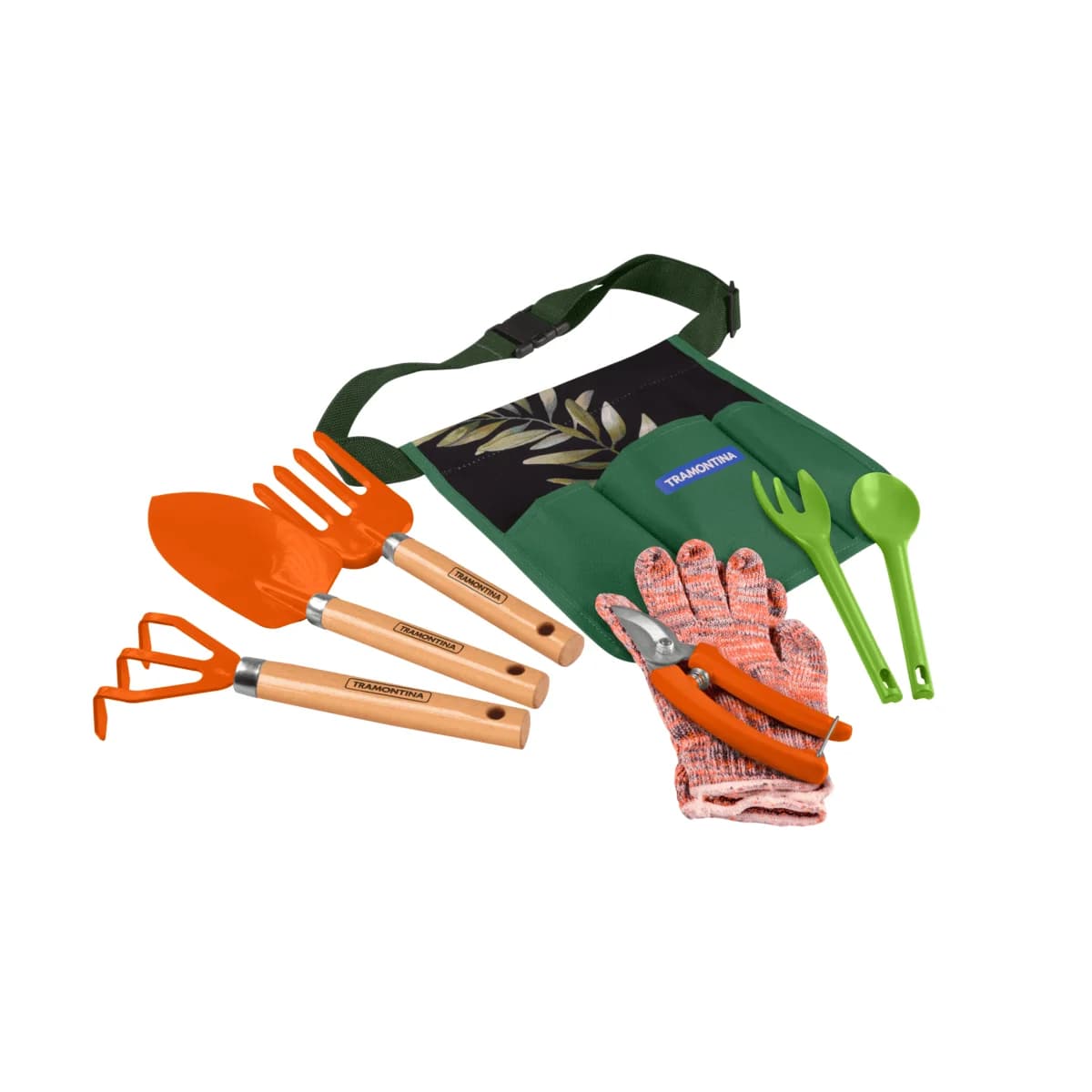 Kit Para Jardin X8 Piezas Tramontina Metal Con Cinturon — imagen 1 de 7