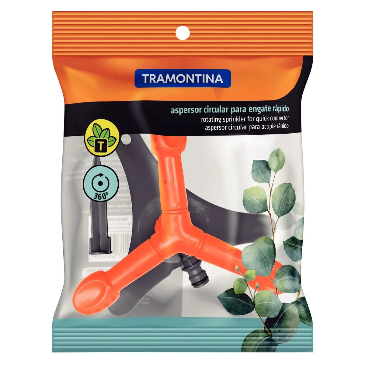 Aspersor Circular Para Acople Rapido Tramontina Con Base — imagen 4 de 5