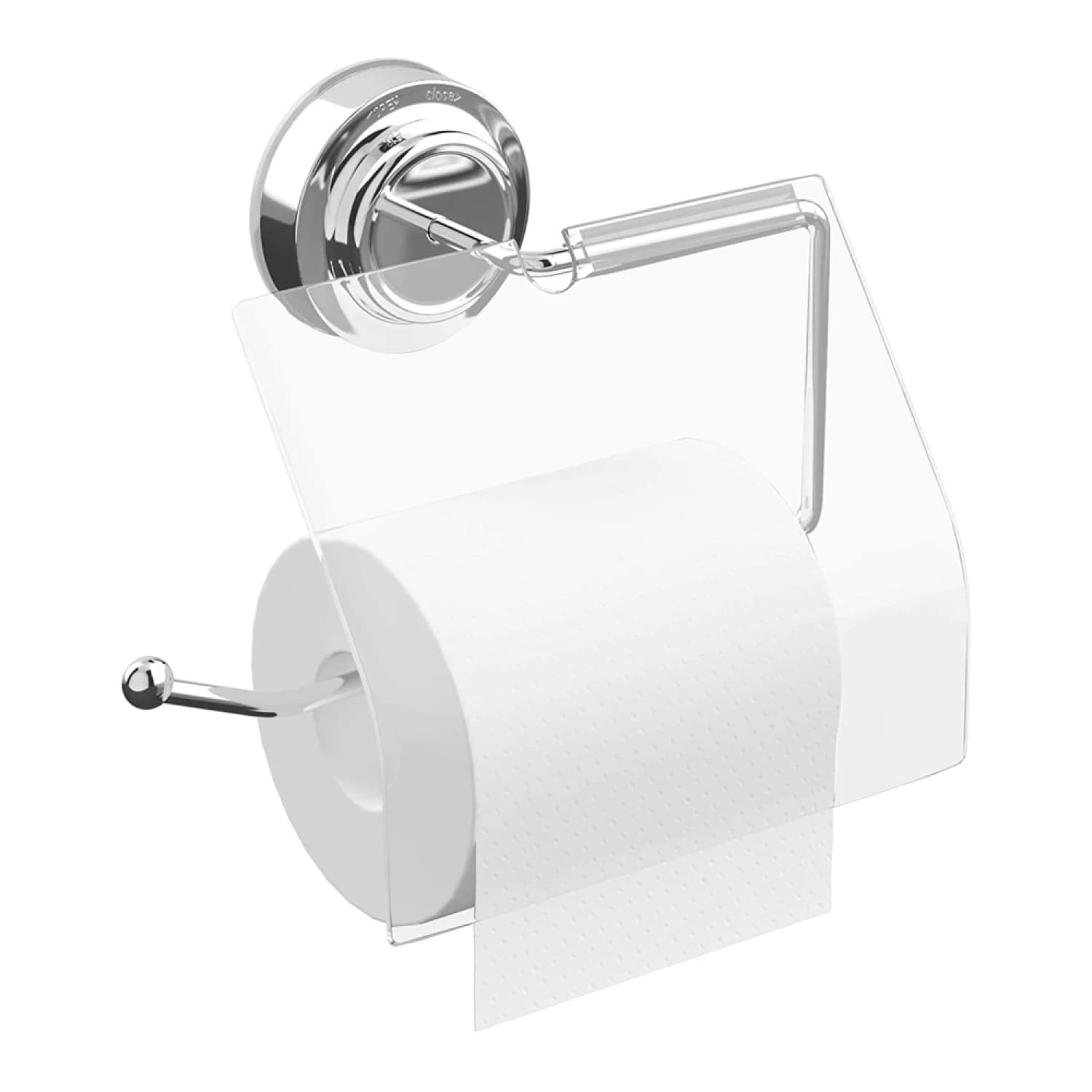 Porta Papel Higienico Soporte C/ventosa Pared En Acero Inox — imagen 1 de 3
