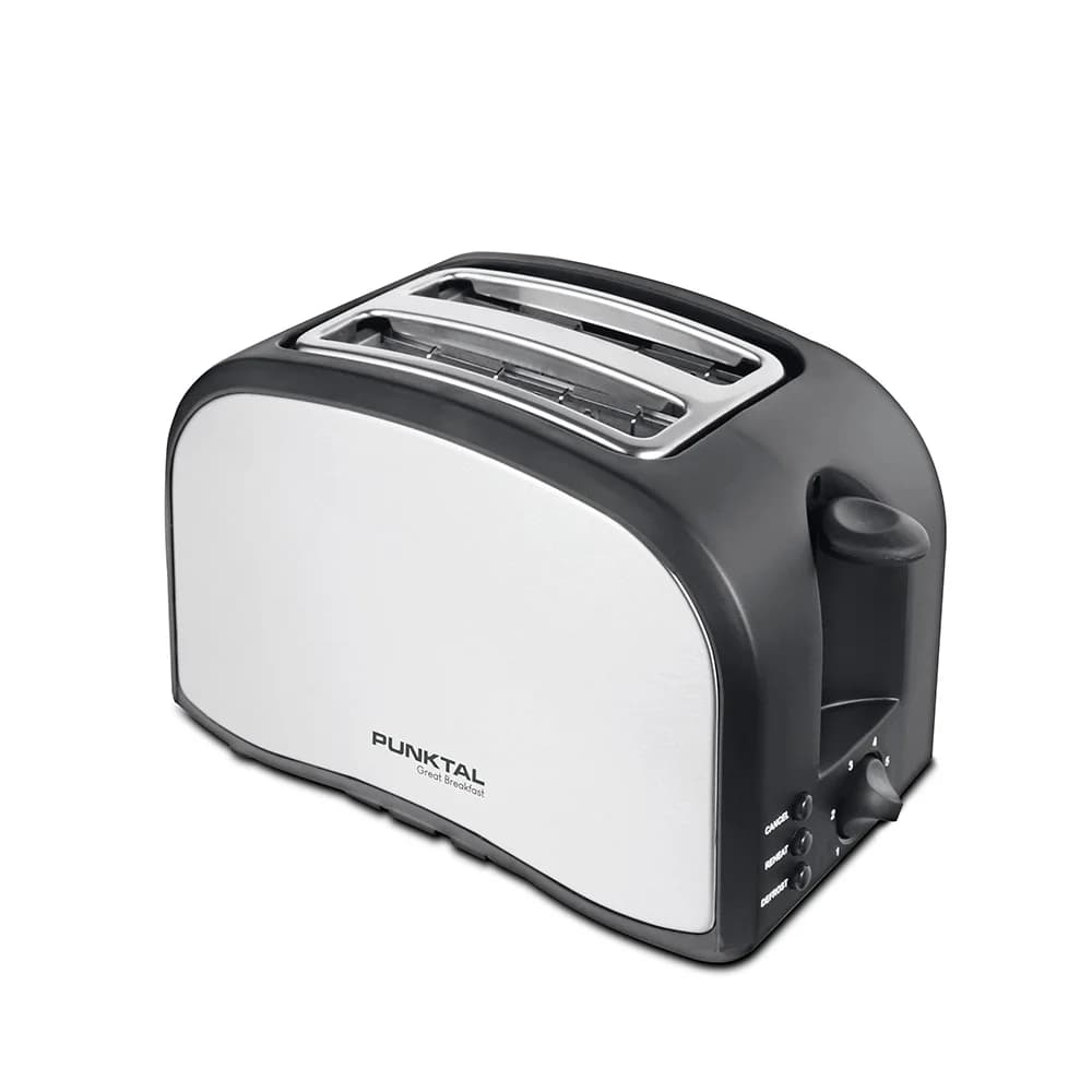 Tostadora Punktal Pk-858 Ai Acero Inoxidable 800w — imagen 1 de 2