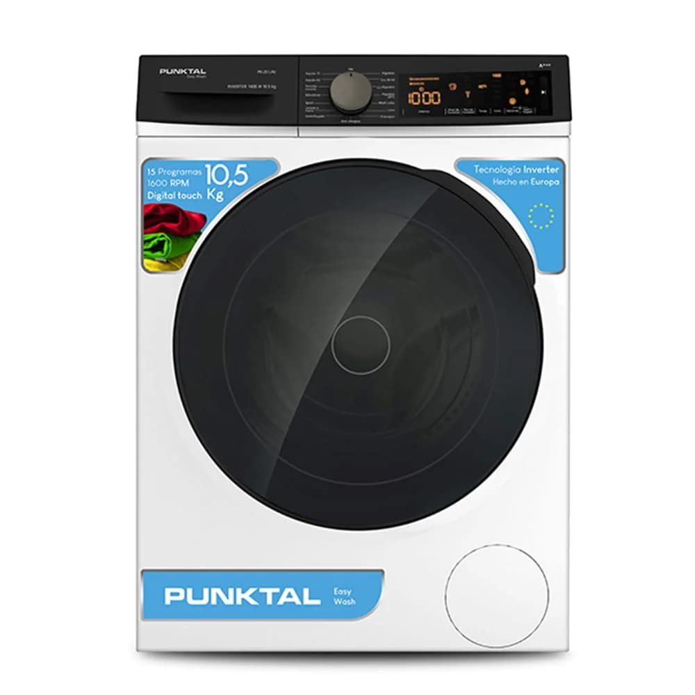 Lavarropas Automatico Punktal Pk20 Lav Inverter Blanco 10.5kg — imagen 1 de 2