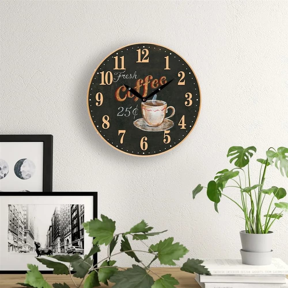 Reloj De Pared 28.8 Cm X 3.5 Cm Coffee Selecta — imagen 2 de 2