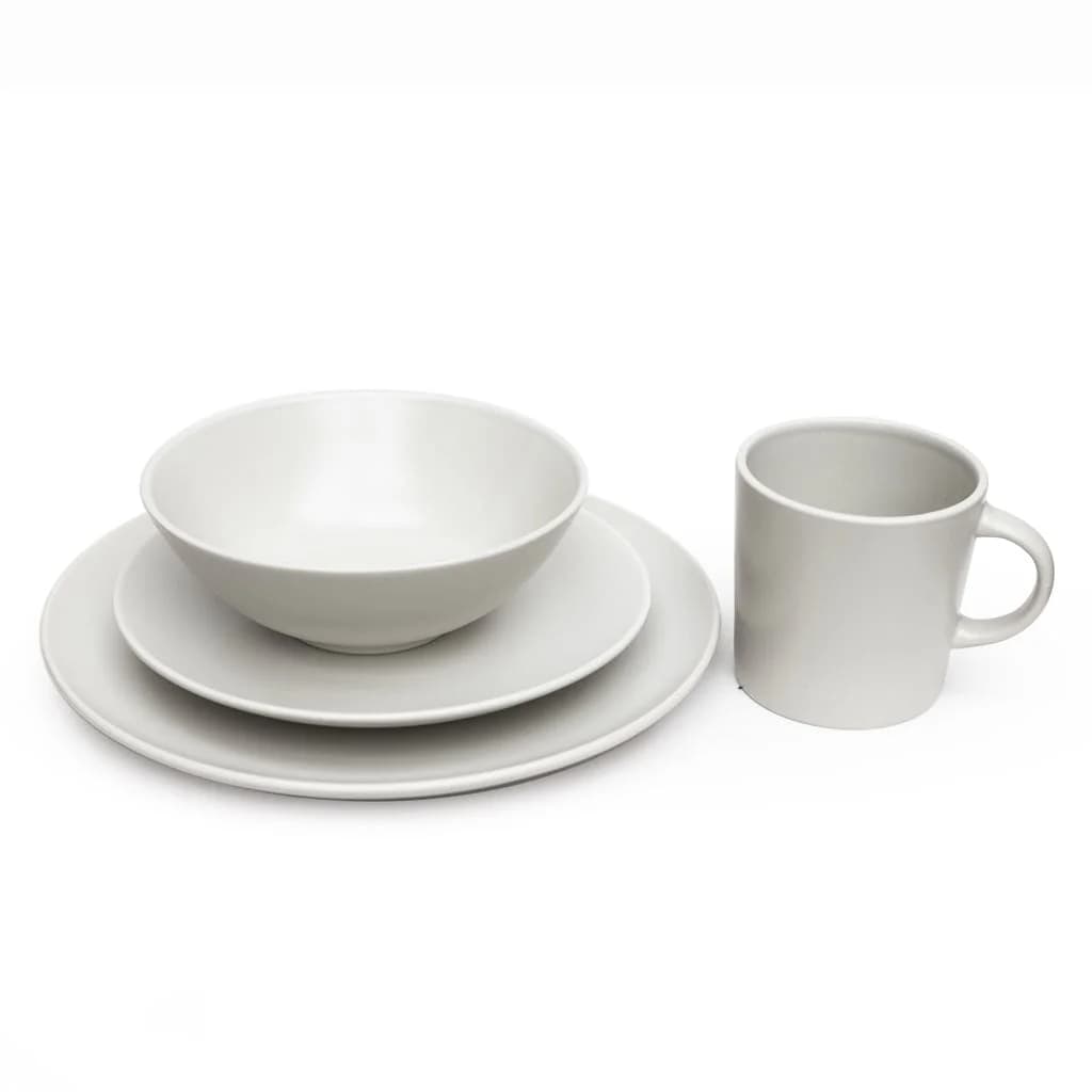 Juego De Vajilla Ceramica 16 Piezas Selecta Blanco — imagen 2 de 4