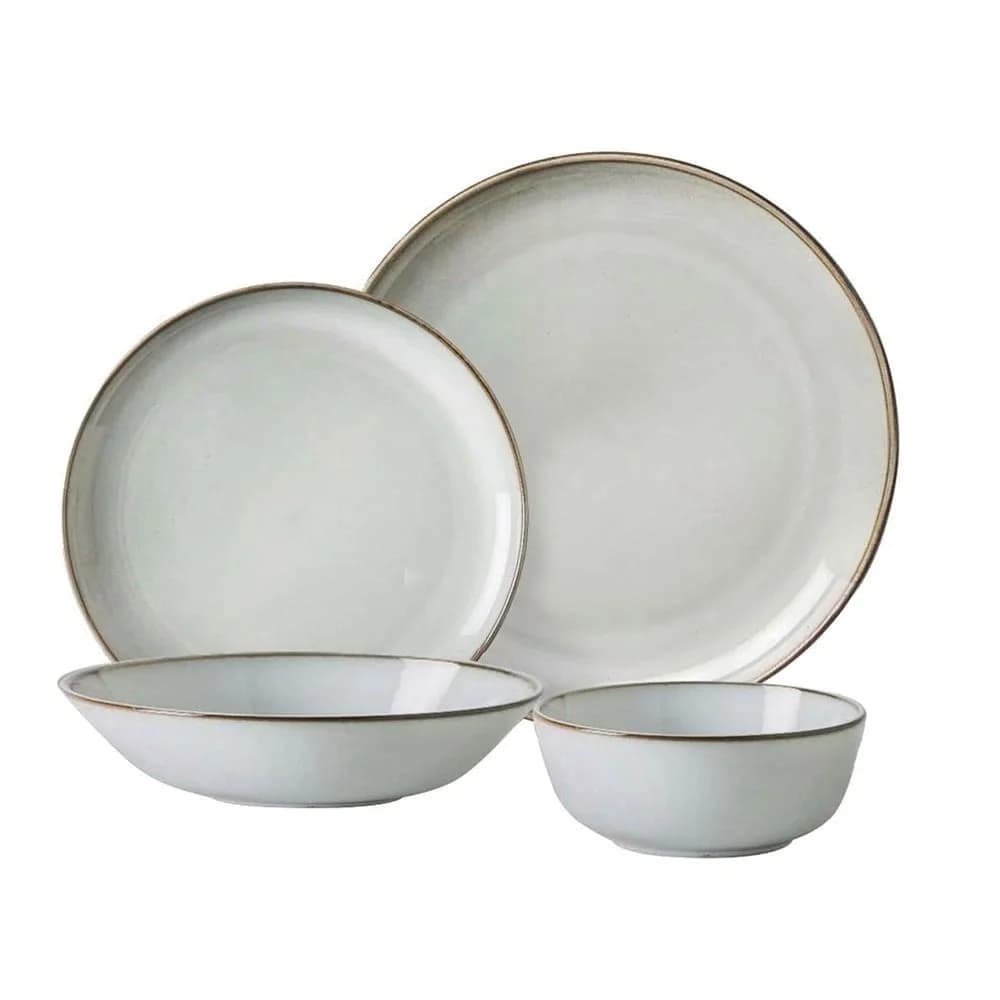 Juego De Vajilla Ceramica 24 Piezas Con Bowl Organic — imagen 1 de 4