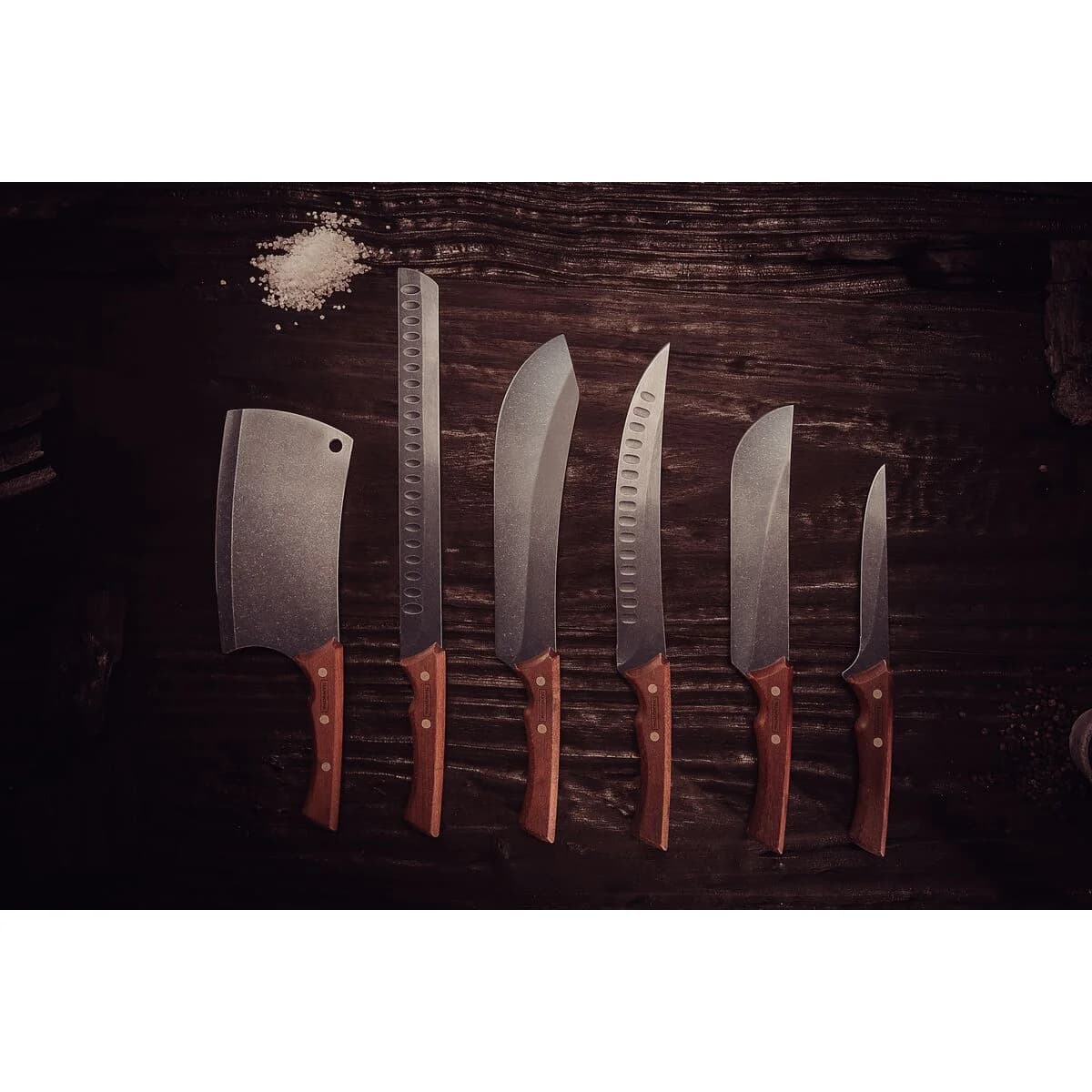 Hachuela De Cocina Tramontina Churrasco Black Acero Inox 7 — miniatura 4