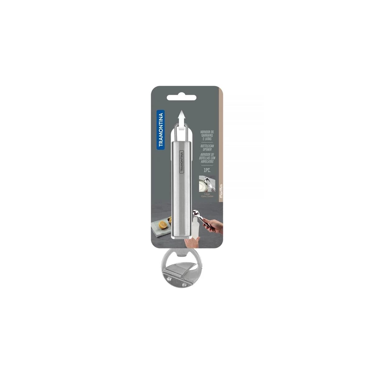 Destapador Abrelatas Tramontina Acero Inoxidable Marffim — miniatura 2