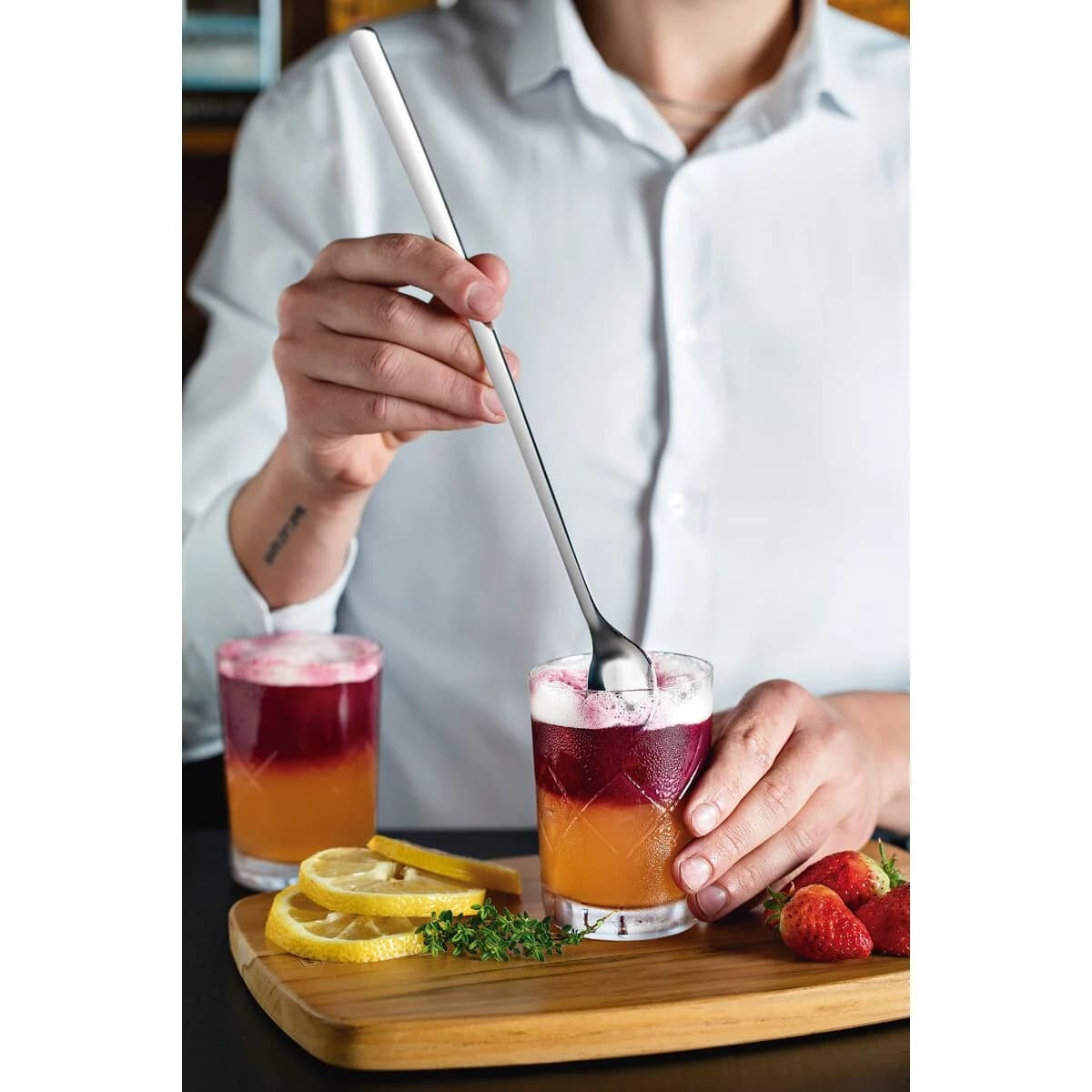 Cuchara De Cocteleria Barman Tramontina Acero Inox 30 Cm — miniatura 3