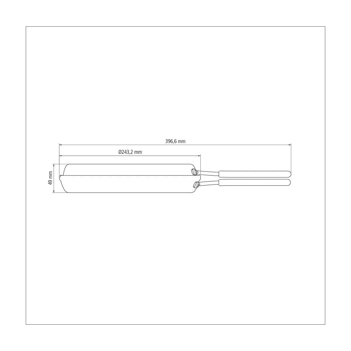 Sarten Doble Antiadherente Tramontina Teflon 24 Cm Loreto — miniatura 3