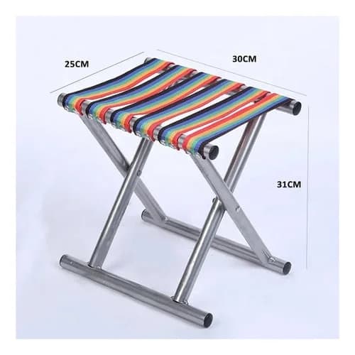 Banco Plegable Banqueta Para Camping Pesca — imagen 3 de 4