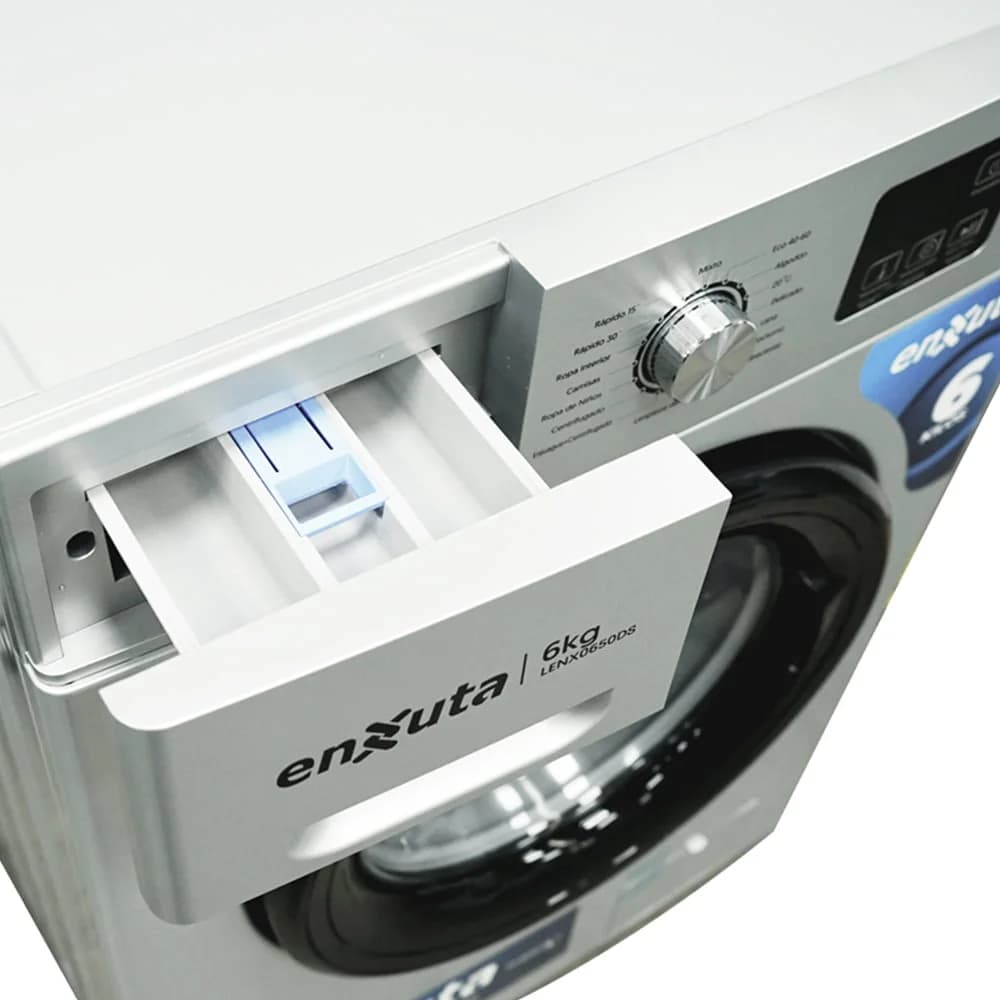 Lavarropa Enxuta 6 Kg Digital Silver LENX0650DS 1000 Rpm — miniatura 2
